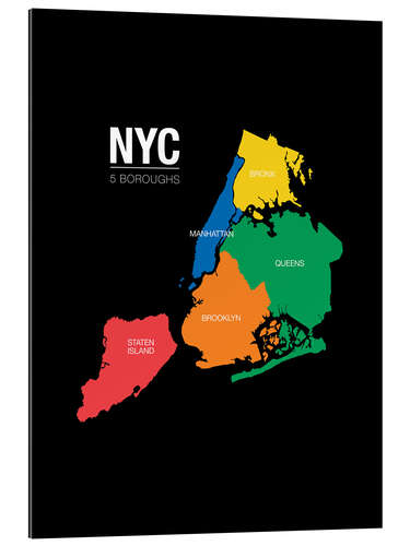 Gallery print NYC 5 Boroughs