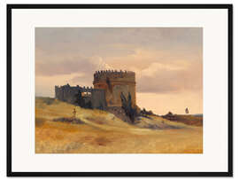 Gerahmter Kunstdruck Grabmal von Cecaelia Metella