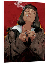 PVC print Mia Wallace With Cigarette