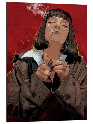 Gallery print Mia Wallace With Cigarette