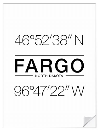 Sisustustarra Fargo - Geographic coordinates