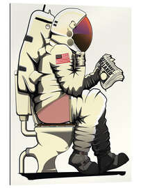 Gallery Print Astronaut auf der Toilette II