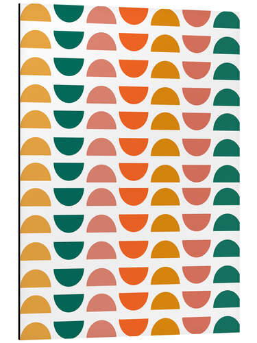 Aluminiumsbilde Semicircles up and down