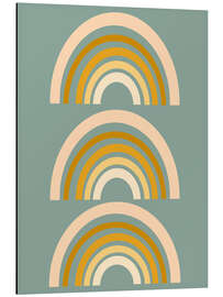 Magnettafel Regenbogen Geometrie