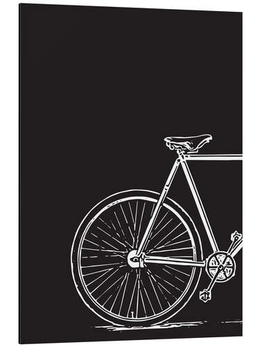 Aluminium print Men's bike II