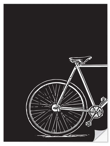 Selvklebende plakat Men's bike II