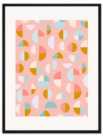 Gerahmter Kunstdruck Candy Geometry