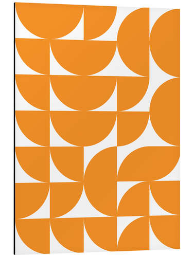 Alubild Geometrie Orange