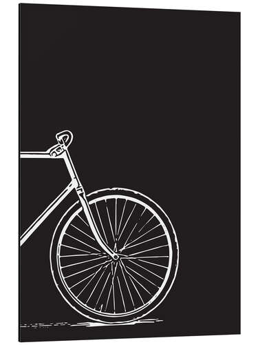 Aluminium print Men's bike I