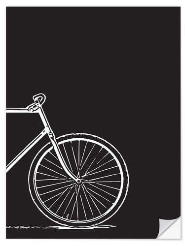 Selvklebende plakat Men's bike I