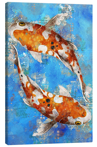 Canvas print Koi Fishes