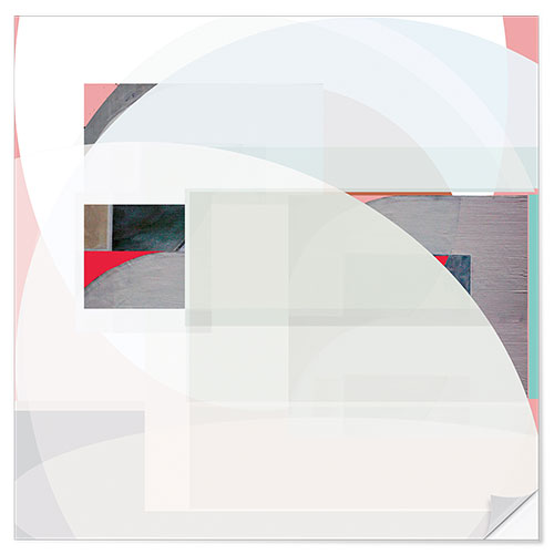 Sticker mural Rayures et cercles I