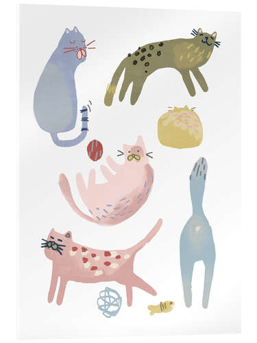 Acrylglas print Cat Squad III