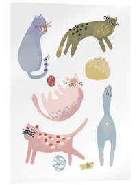 Acrylglas print Cat Squad III