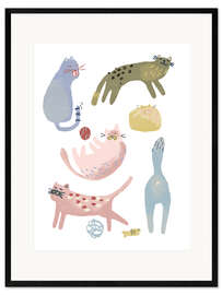 Framed art print Cat Squad III