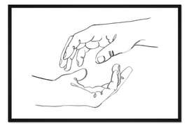 Gerahmter Kunstdruck Geborgenheit