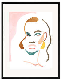 Gerahmter Kunstdruck Minimal Portrait II