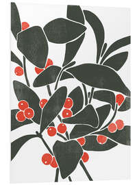 PVC print Branch berries