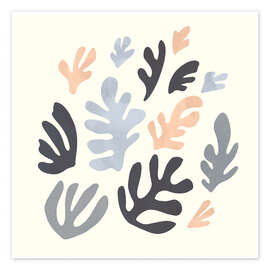 Wall print Coral Cut-Outs - Emma Scarvey