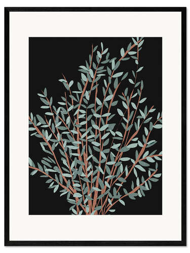 Inramat konsttryck Eucalyptus