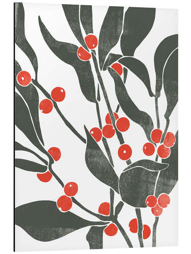 Aluminium print Branch of berries II