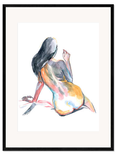 Gerahmter Kunstdruck Farbenfrohe Schatten II