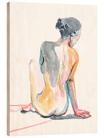 Holzbild Farbenfrohe Schatten - Jennifer Paxton Parker