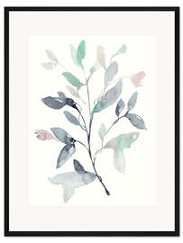 Gerahmter Kunstdruck Zweige des Wassers I