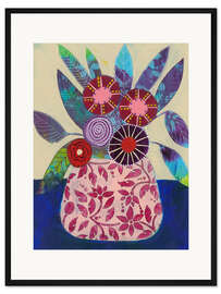 Gerahmter Kunstdruck Bohème Floral