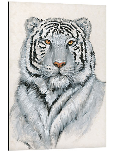 Aluminium print White Tiger