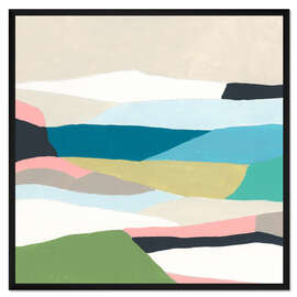 Gerahmter Kunstdruck Ebenenlandschaft I