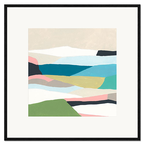 Ingelijste kunstdruk Plainscape