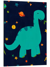 Magnettafel Blauer Sternen-Dino