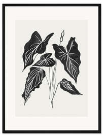 Gerahmter Kunstdruck Blätter II