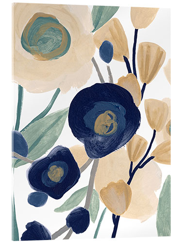 Akrylglastavla Blue poppy cascade