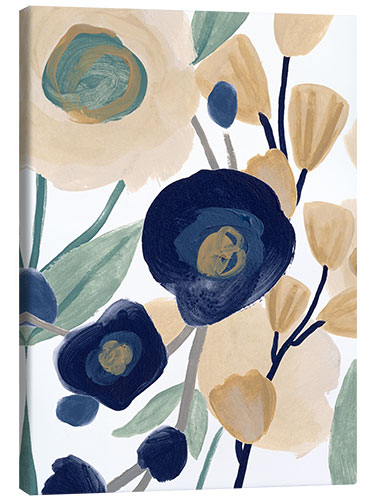 Canvas print Blue poppy cascade