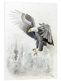 Foam board print Eagle in winter