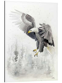 Magnettafel Adler im Winter