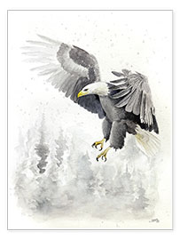 Wall print  Eagle in winter - Nadine Conrad