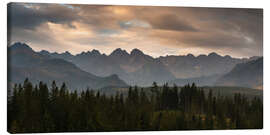 Canvas print Tatra Mountains Panorama, Poland