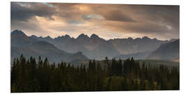 Foam board print Tatra Mountains Panorama, Poland