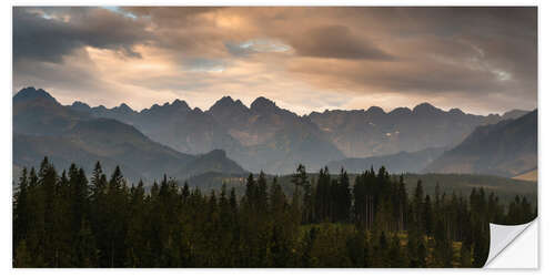 Wall sticker Tatra Mountains Panorama, Poland