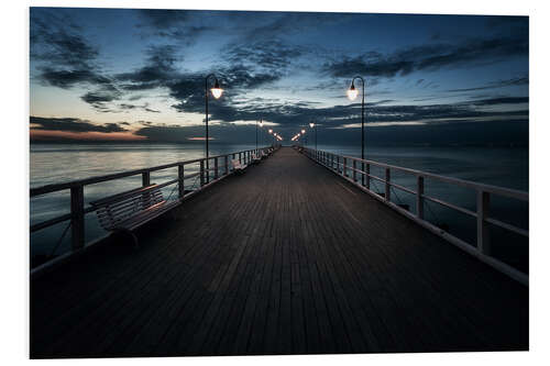 Hartschaumbild Pier Gdynia Orlowo, Polen