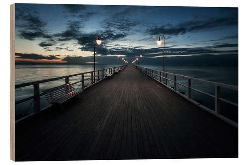 Trätavla Pier Gdynia Orlowo, Poland