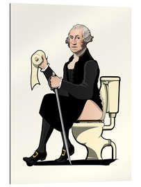 Galleriataulu President George Washington on the toilet