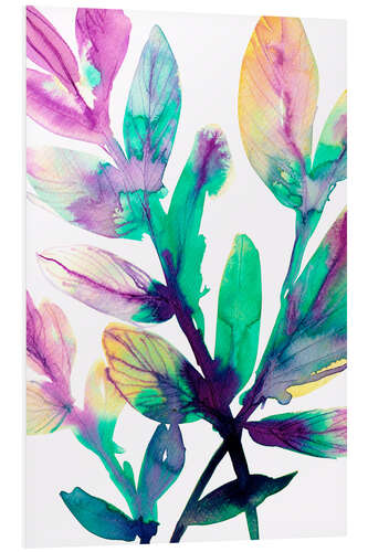 Foam board print Colorful leaves