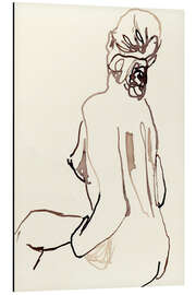 Magnettafel Weiblicher Akt abgewandt