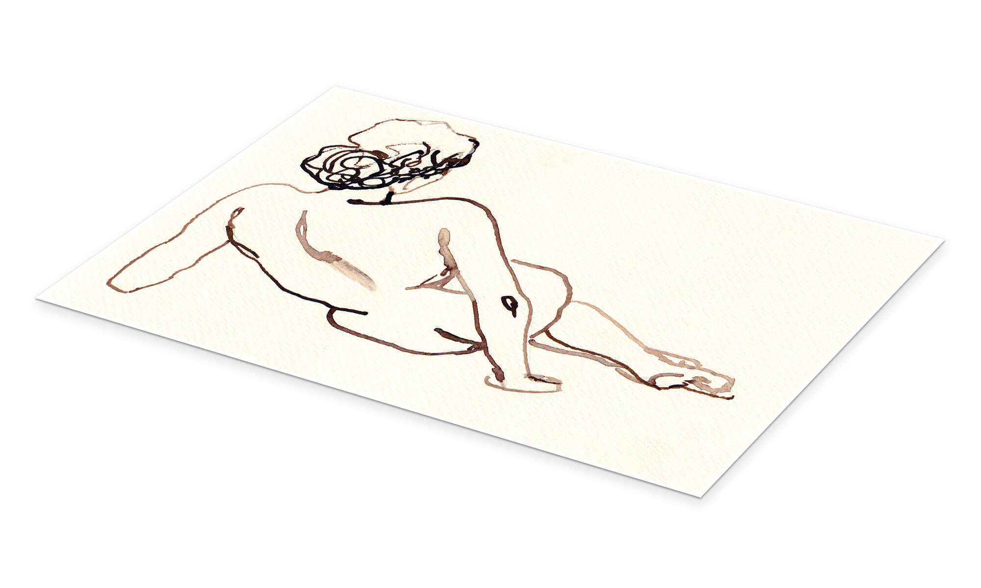 Female nude lying down print by Sarah Stark | Posterlounge