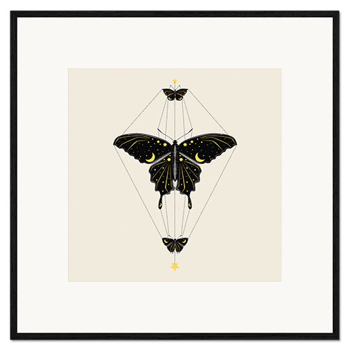 Framed art print Butterfly Universe