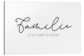 Magnettafel Familie - Heimat des Herzens